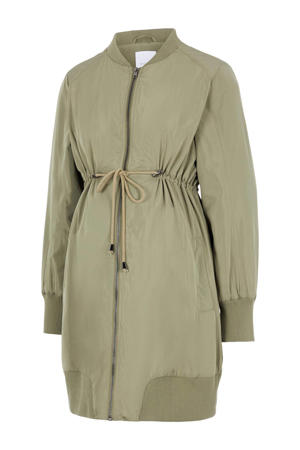 C A Yessica Gewatteerde Zwangerschaps En Voedingsjas Winter Draagjas Olijfgroen Wehkamp