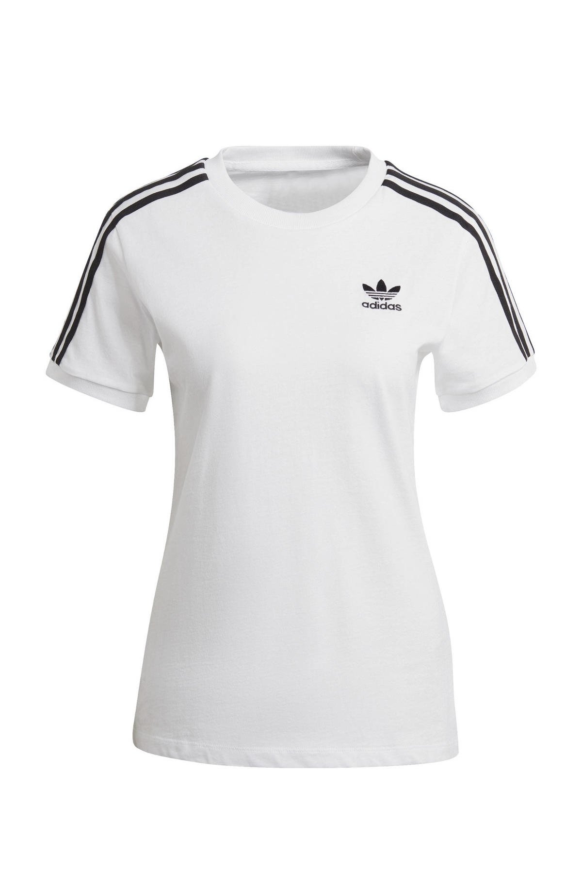 bijkeuken haat De layout adidas Originals Adicolor T-shirt wit/zwart | wehkamp
