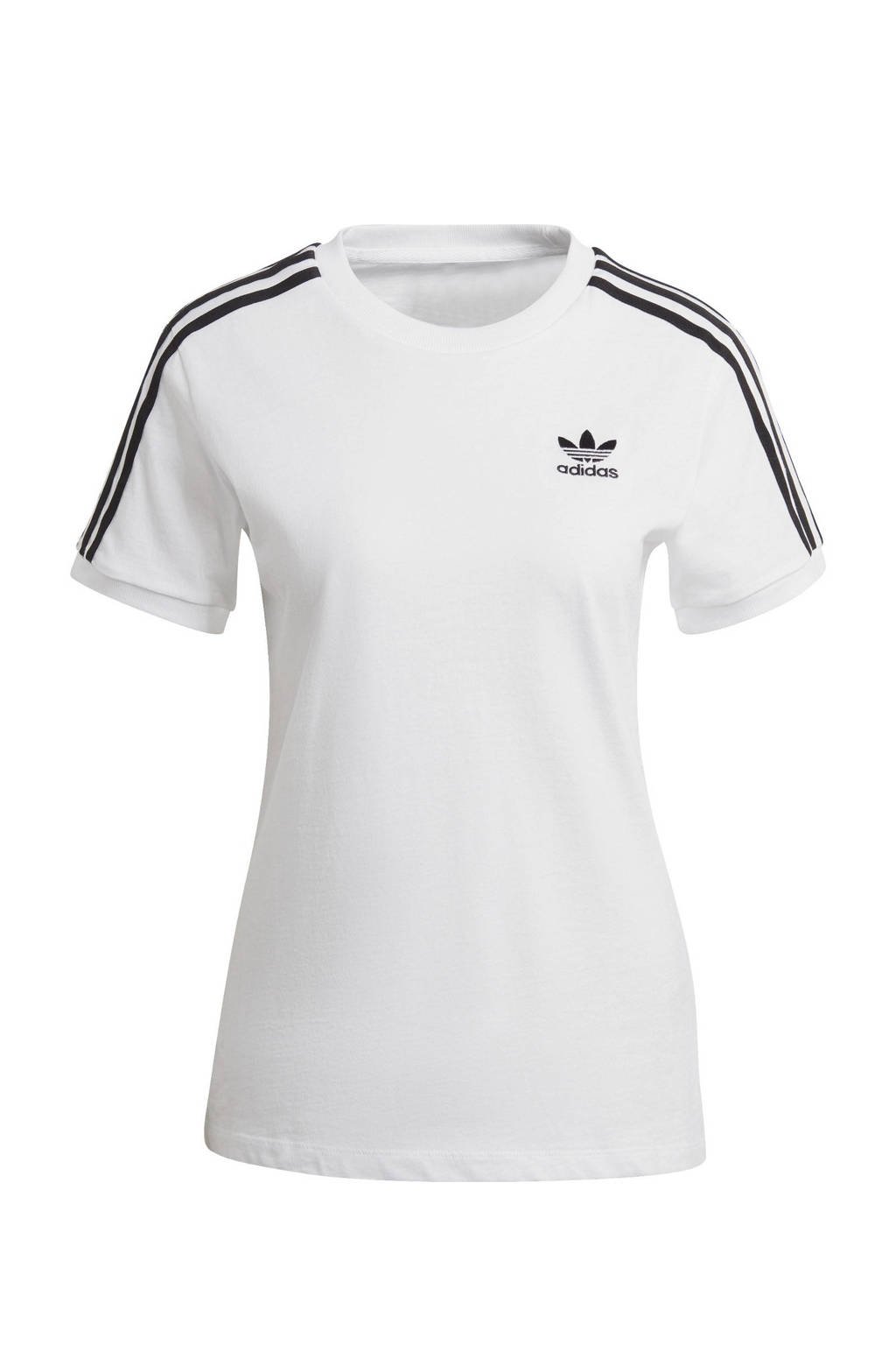 ernstig ik ben trots regeling adidas Originals Adicolor T-shirt wit/zwart | wehkamp