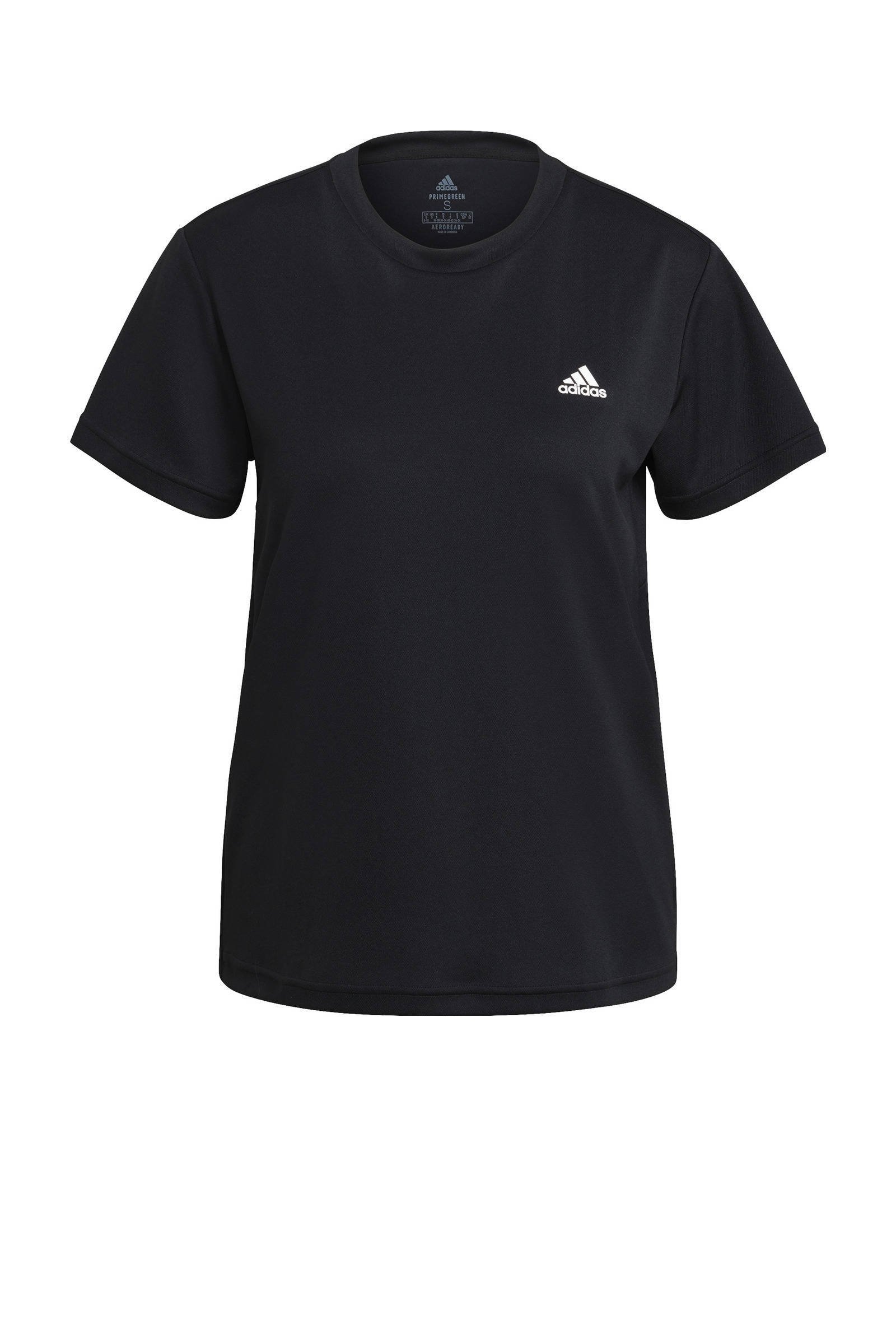 Adidas Aeroready Designed To Move Sport Dames T Shirts Black Katoen Canvas online kopen