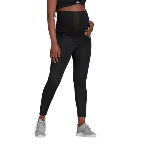 adidas Performance Designed2Move zwangerschaps sportlegging zwart/wit