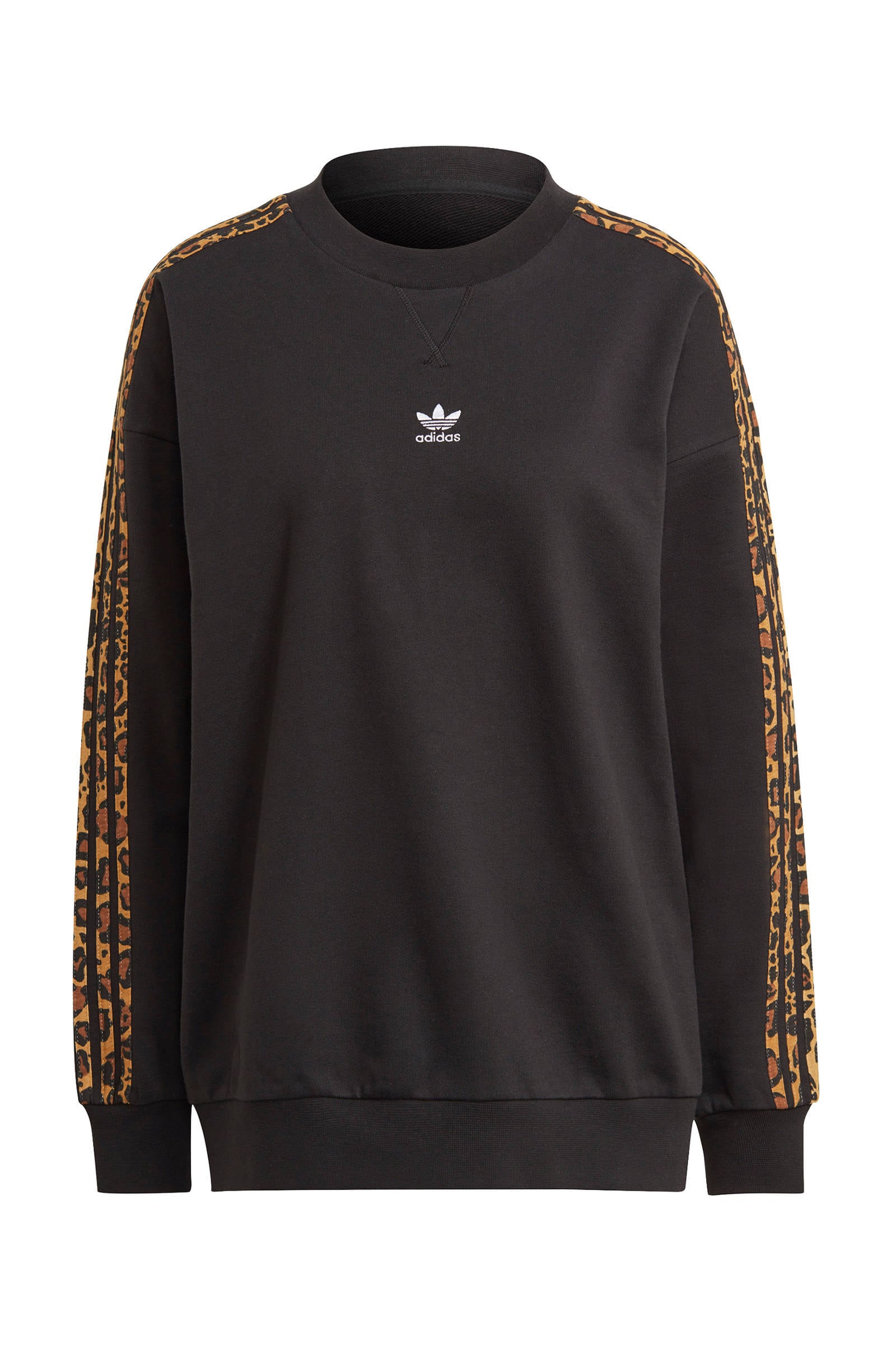 adidas Originals sweater met luipaardprint zwart | wehkamp