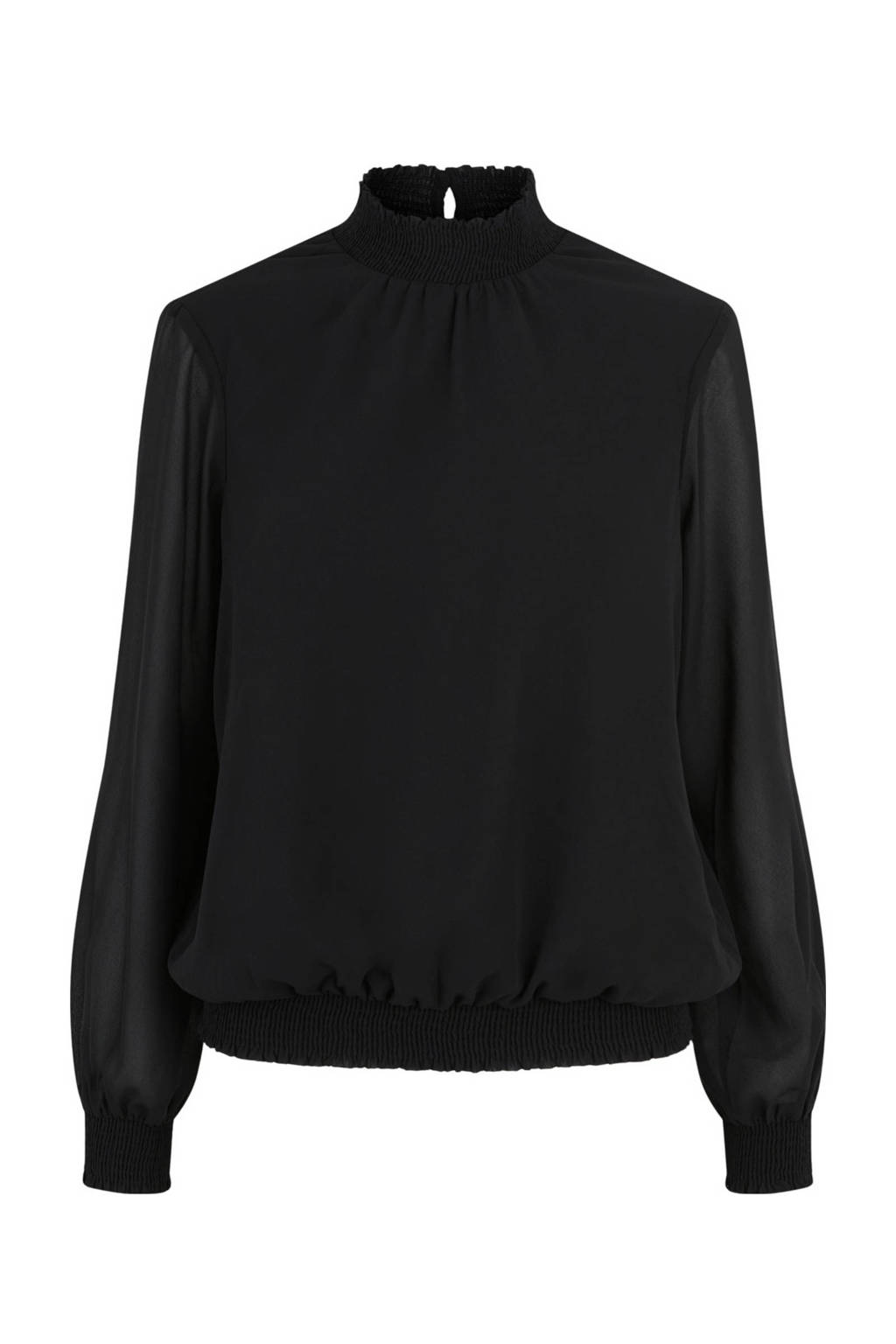 PIECES blouse zwart, Zwart
