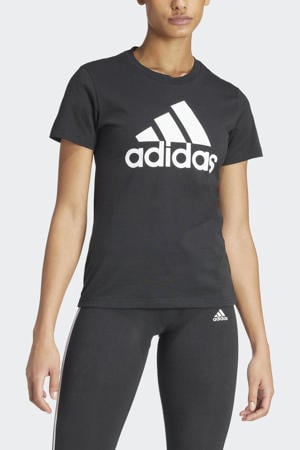 sport T-shirt zwart/wit