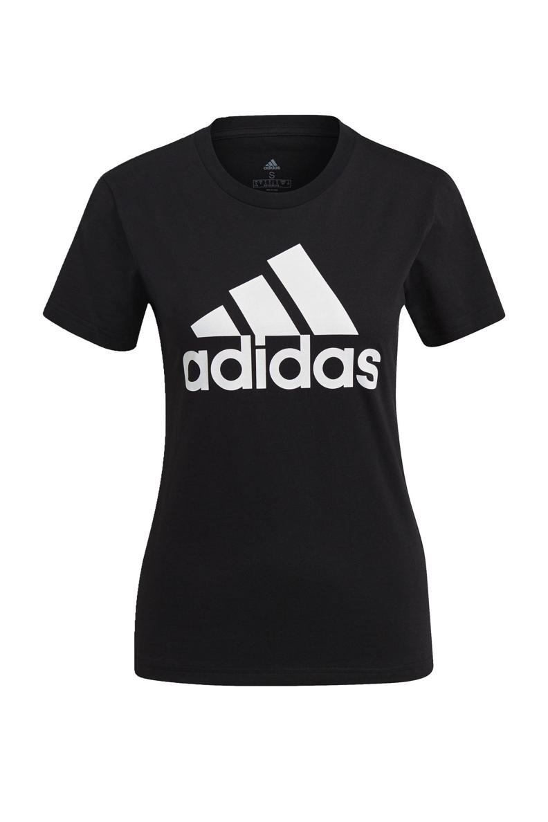 adidas Performance sport Tshirt zwart/wit wehkamp