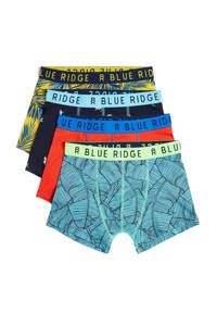 WE Fashion   boxershort - set van 4 multi, Blauw/geel/zwart/rood