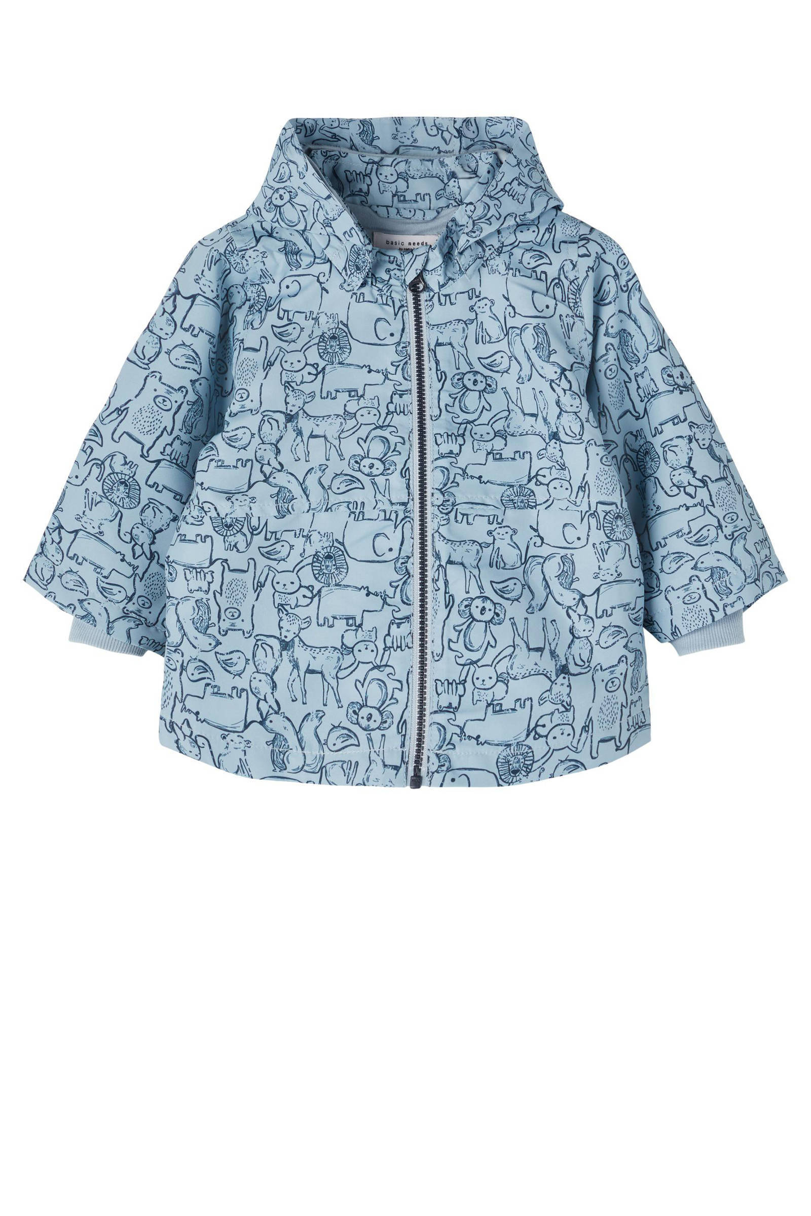 NAME IT BABY zomerjas Max met all over print blauw online kopen