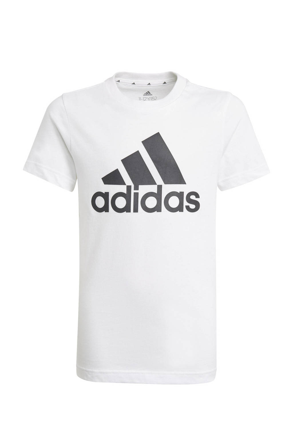 adidas Performance   sport T-shirt wit/zwart