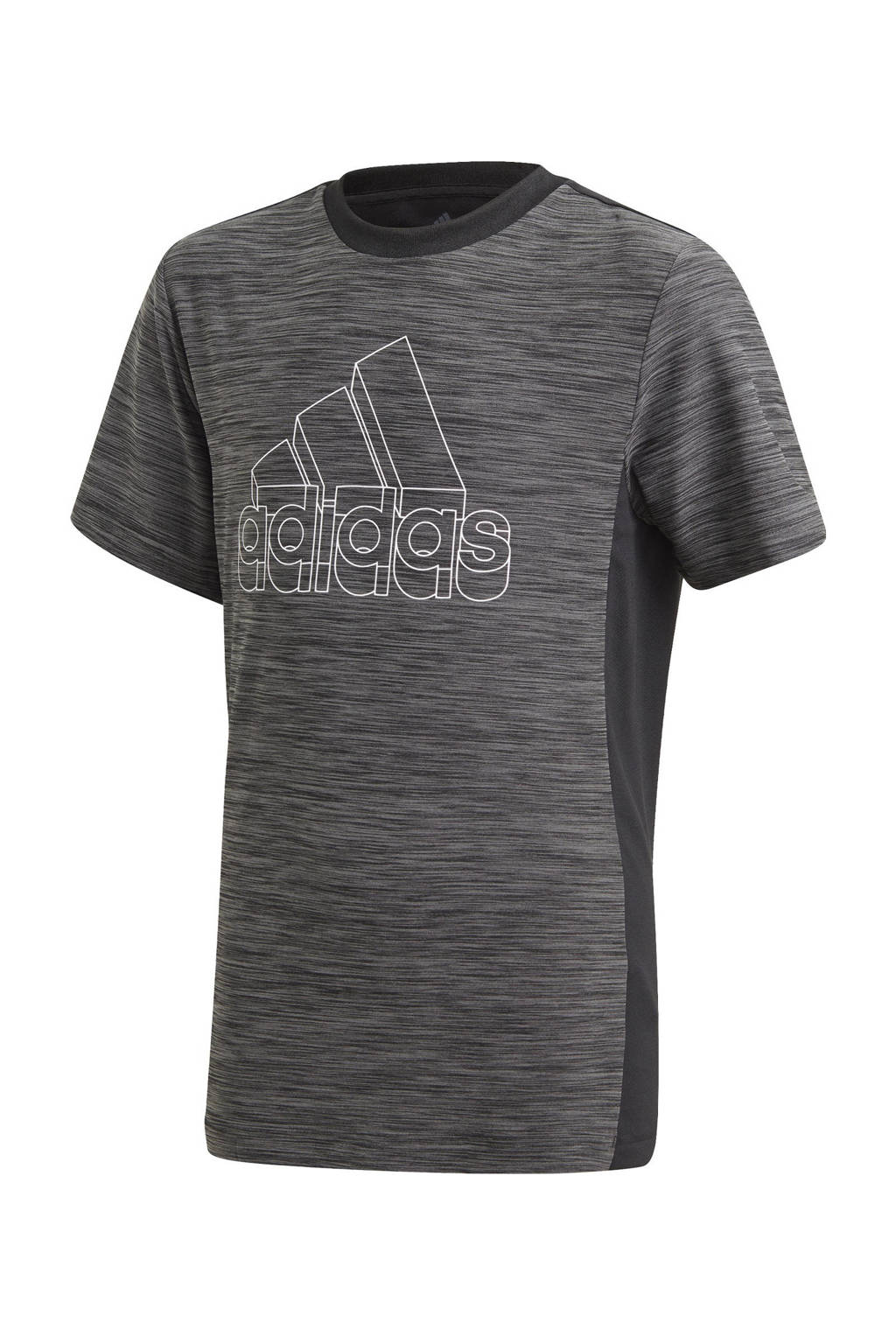 adidas Performance   sport T-shirt zwart/grijs