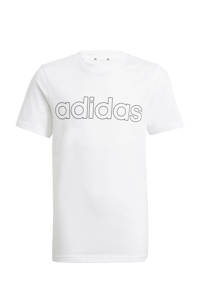 adidas Performance   sport T-shirt wit/zwart, Wit/zwart