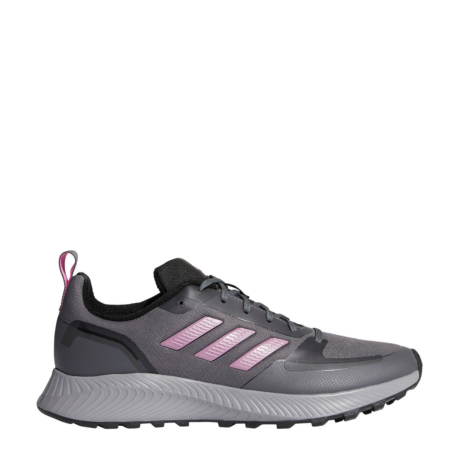 adidas Performance Runfalcon 2.0 hardloopschoenen trail grijs/roze | wehkamp