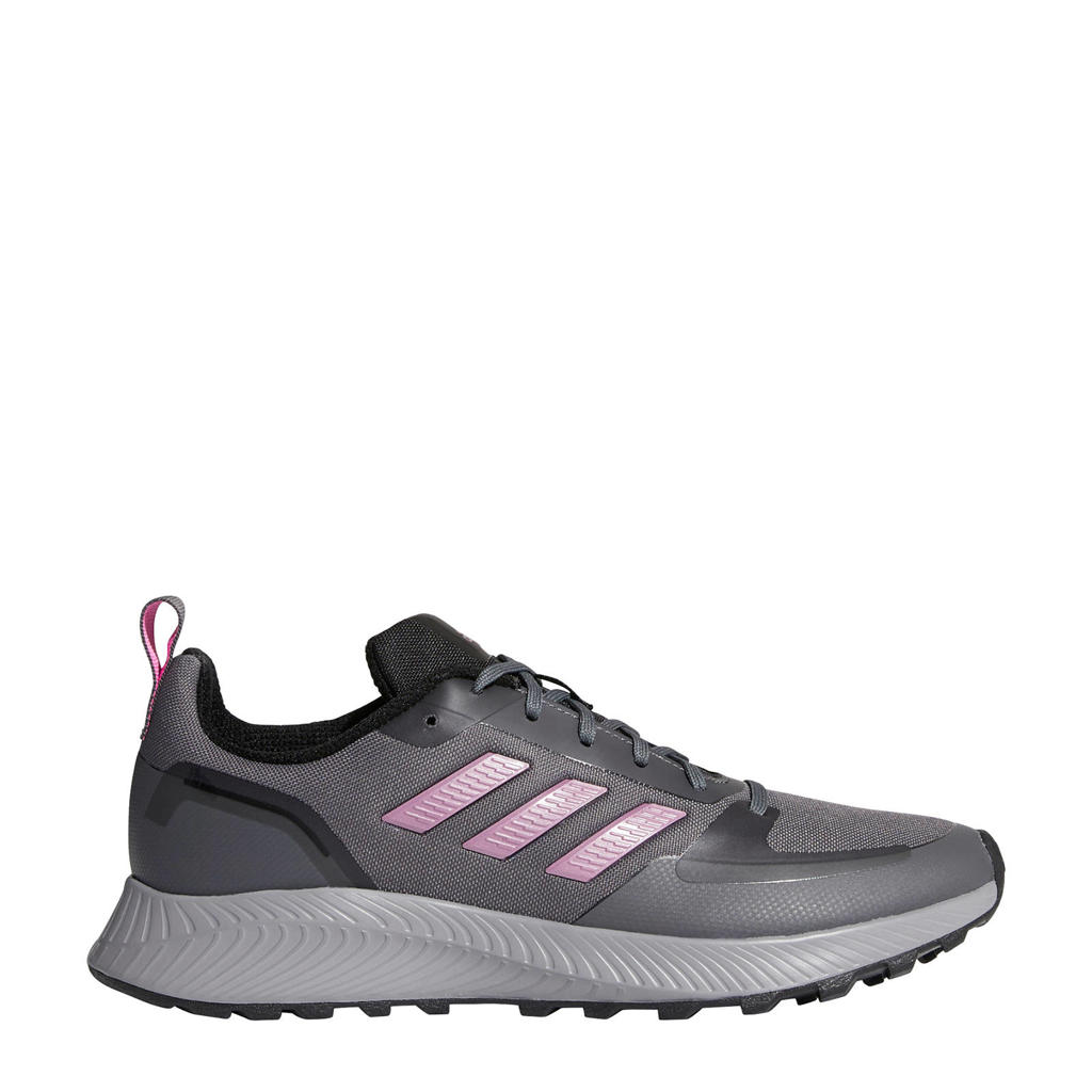 adidas Performance Runfalcon 2.0 hardloopschoenen trail grijs/roze