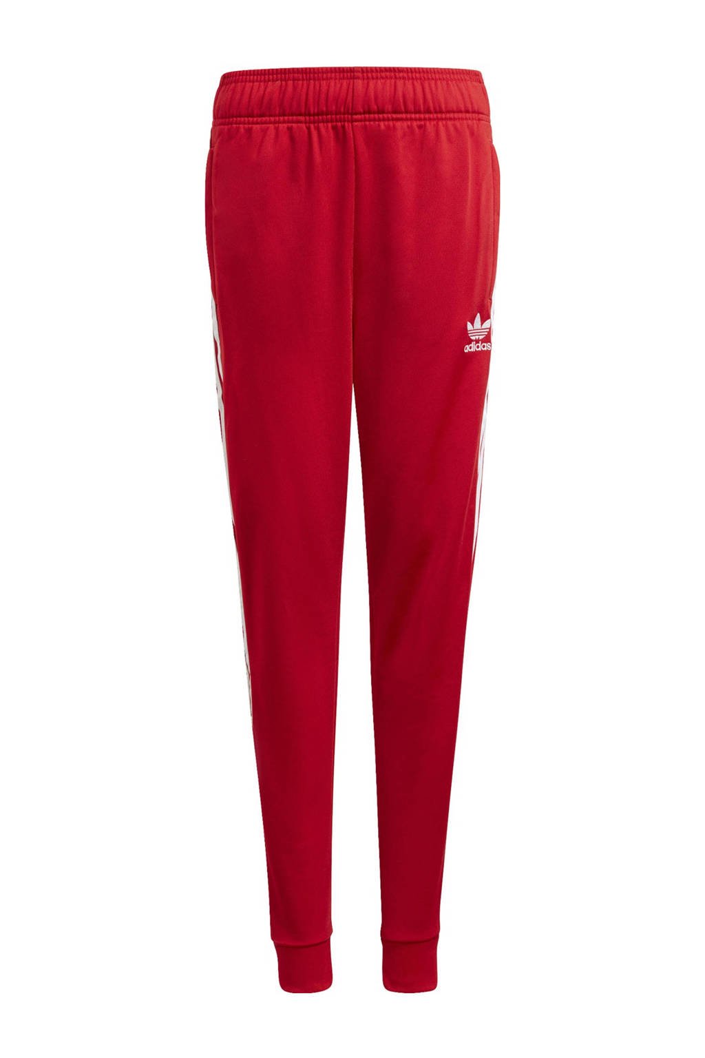 adidas Originals joggingbroek met logo rood/wit, Rood/wit