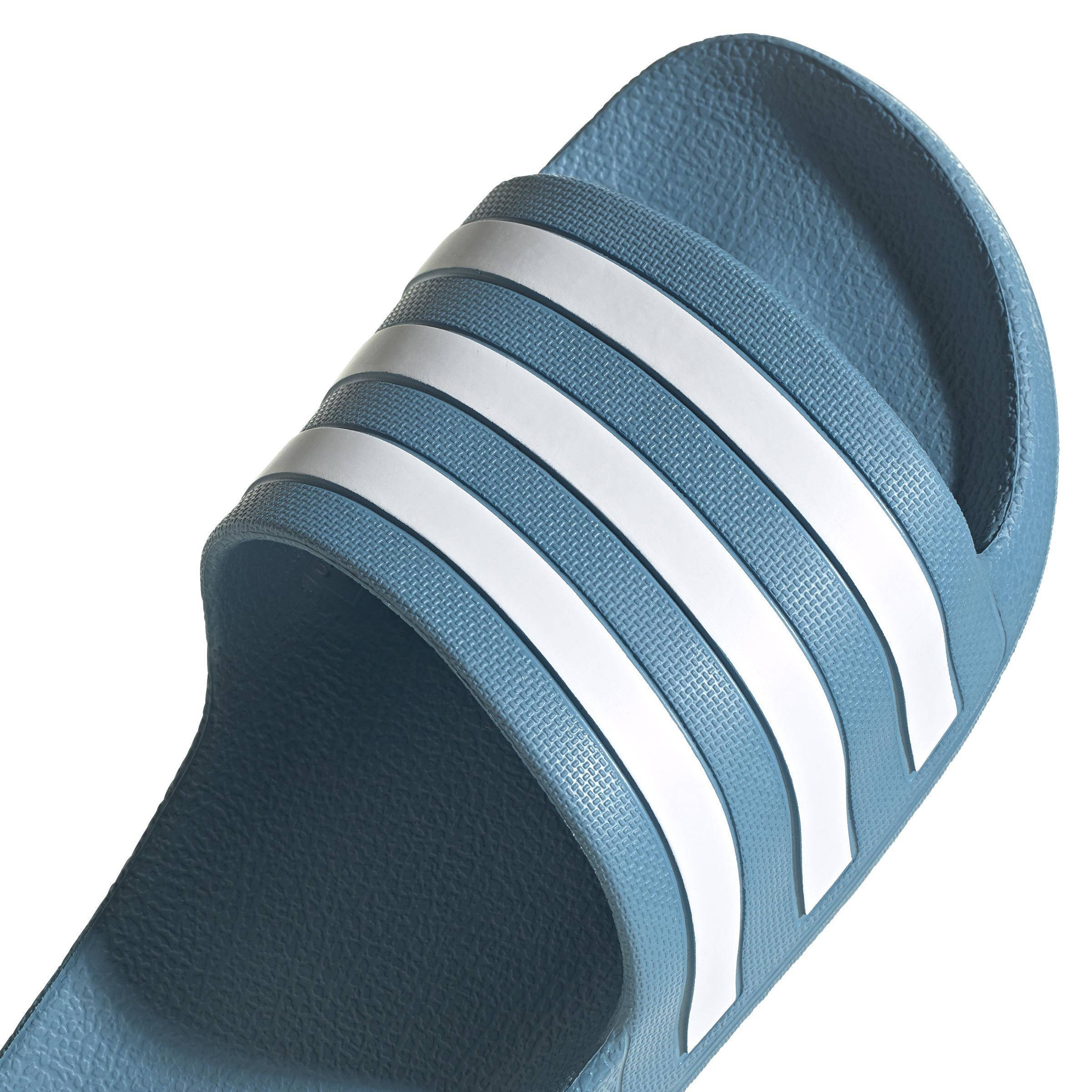 adidas Performance Adilette Aqua badslippers turquoise/wit | wehkamp