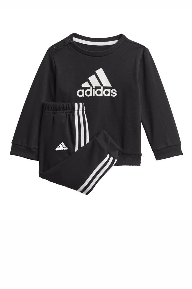 adidas joggingpak zwart/wit wehkamp