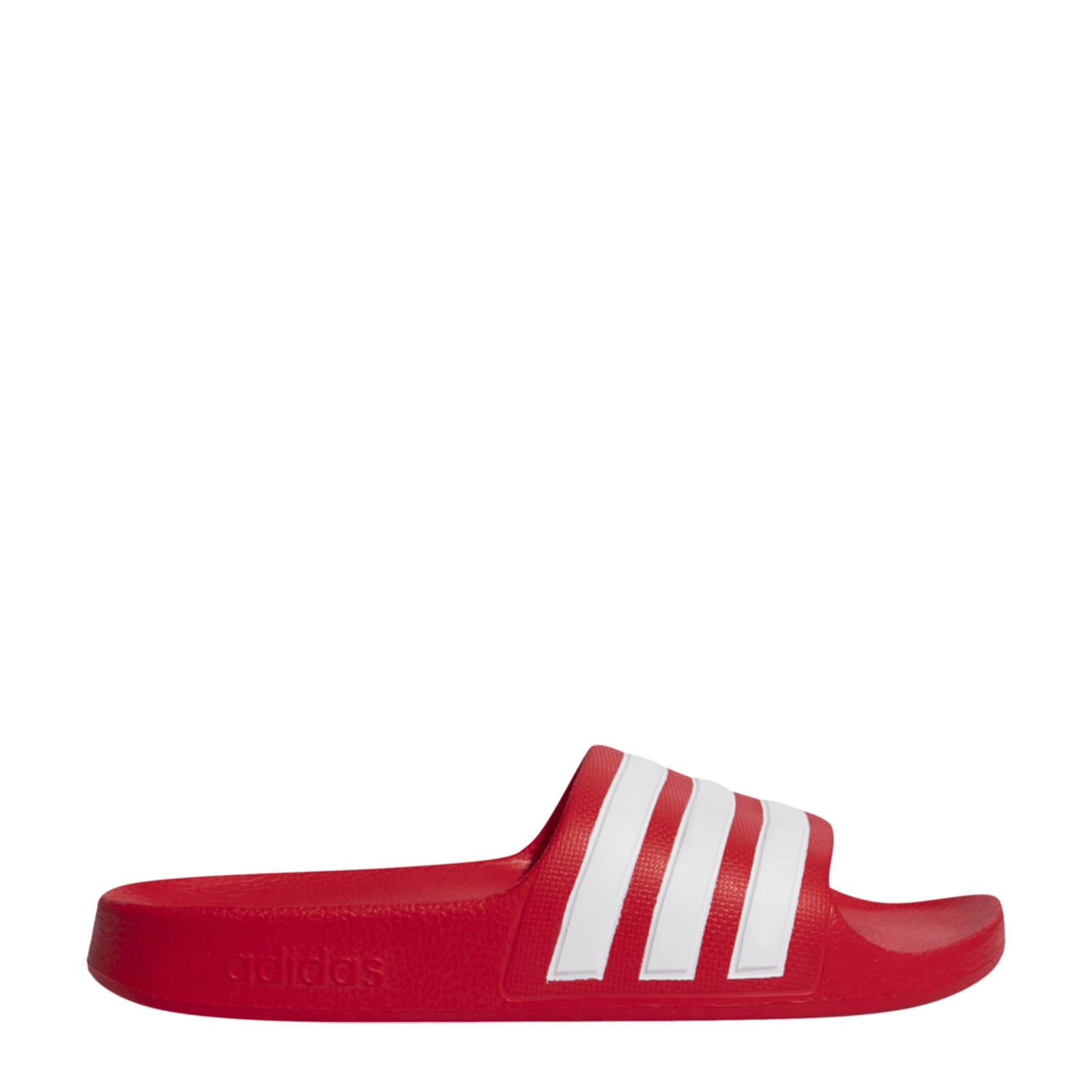 adidas Performance Adilette Aqua badslippers rood/wit | wehkamp
