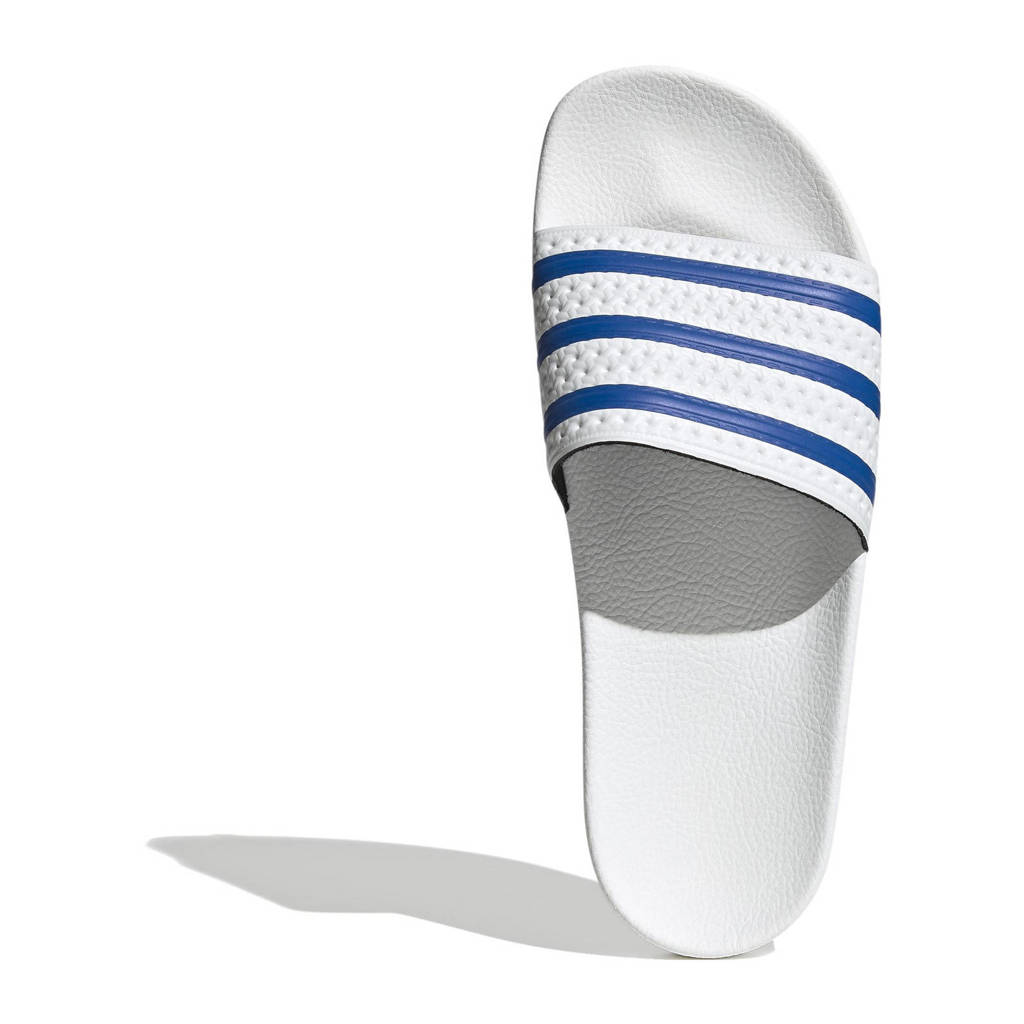 adidas Originals Adilette Aqua badslippers wit/blauw