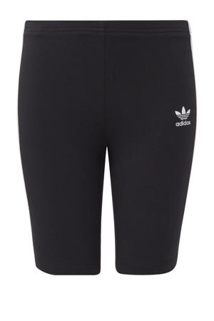 slim fit broek met logo zwart/wit