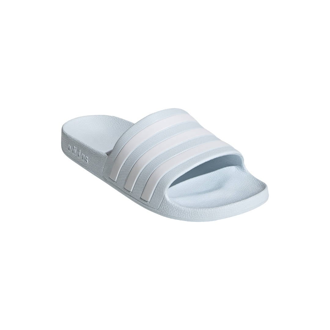 adidas Performance Adilette Aqua badslippers lichtblauw/wit | wehkamp
