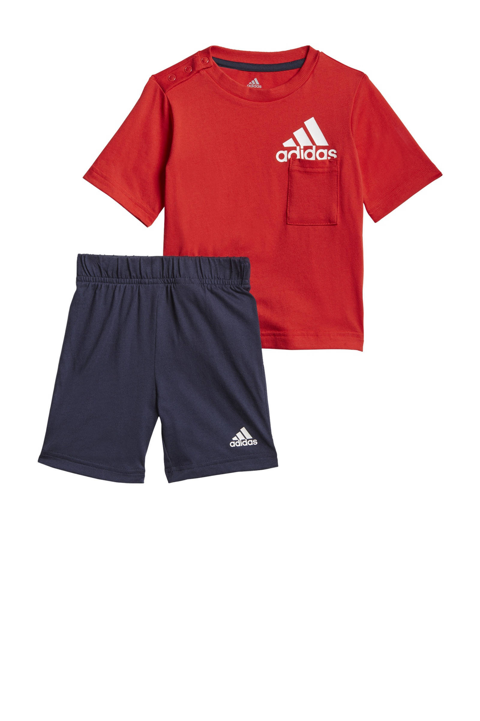 adidas Performance sportset rood/wit/donkerblauw | wehkamp