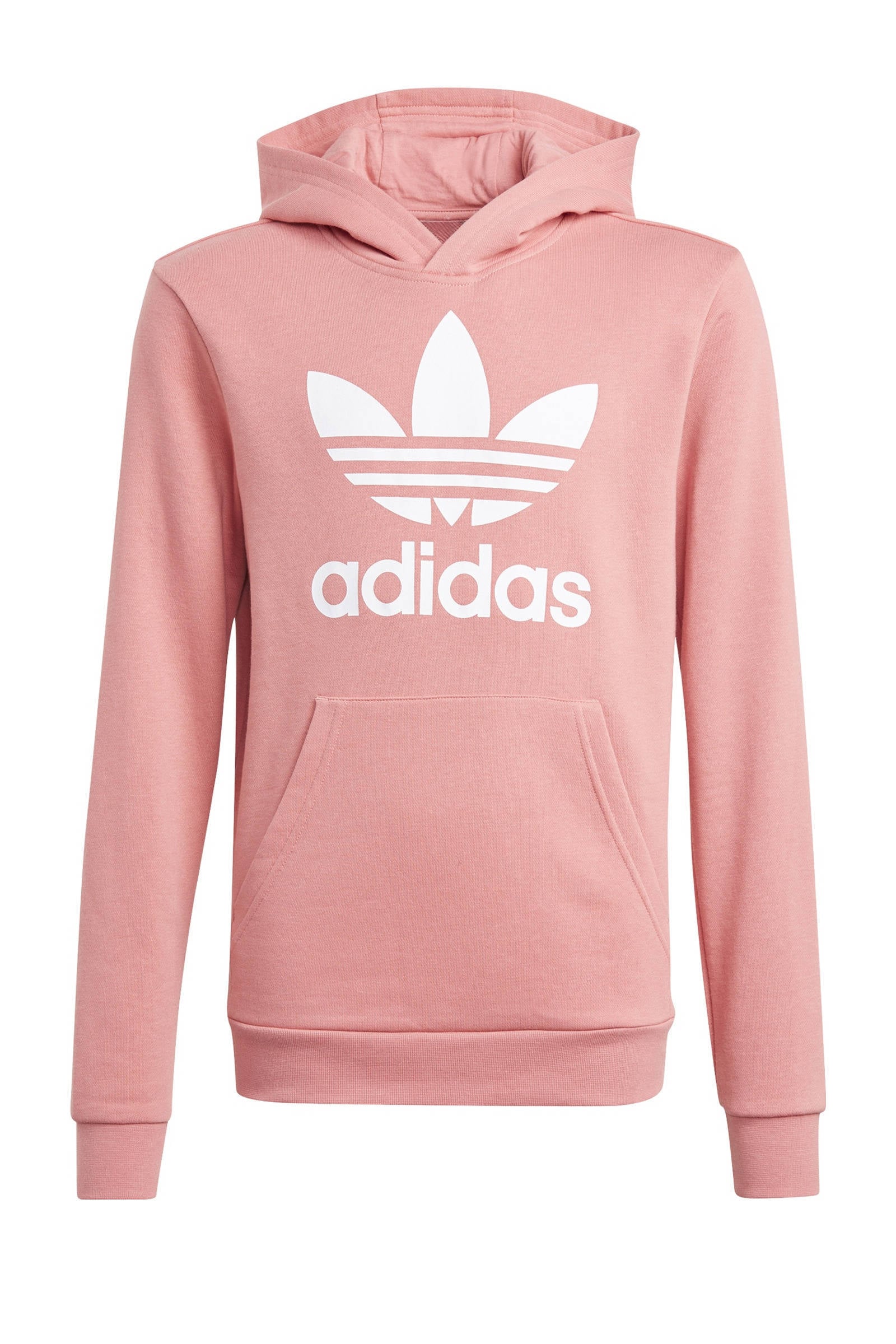 adidas Originals Adicolor hoodie lichtroze/wit | wehkamp