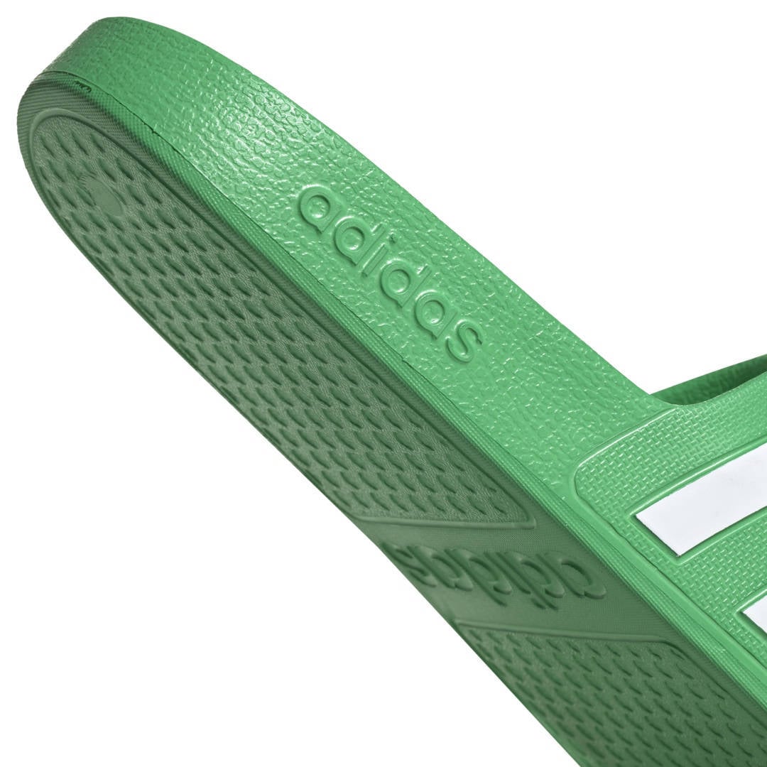adidas Performance Adilette Aqua badslippers groen/wit | wehkamp
