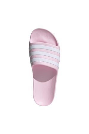 Adilette Aqua badslippers roze/wit