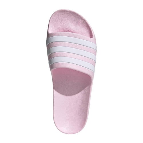 adidas Sportswear Adilette Aqua badslippers roze/wit afbeelding