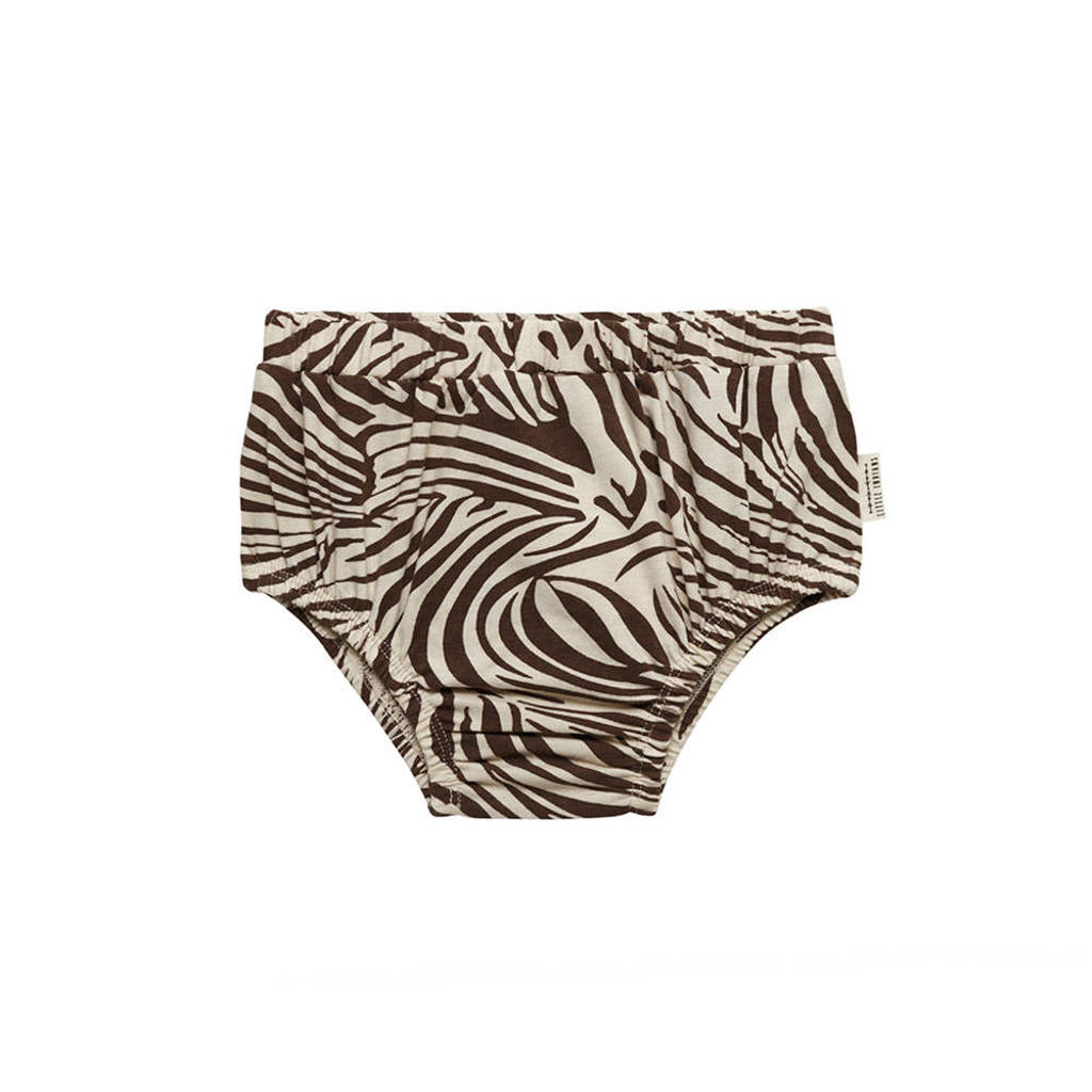Little Indians kort broekje zebraprint bruin/beige, Bruin/beige
