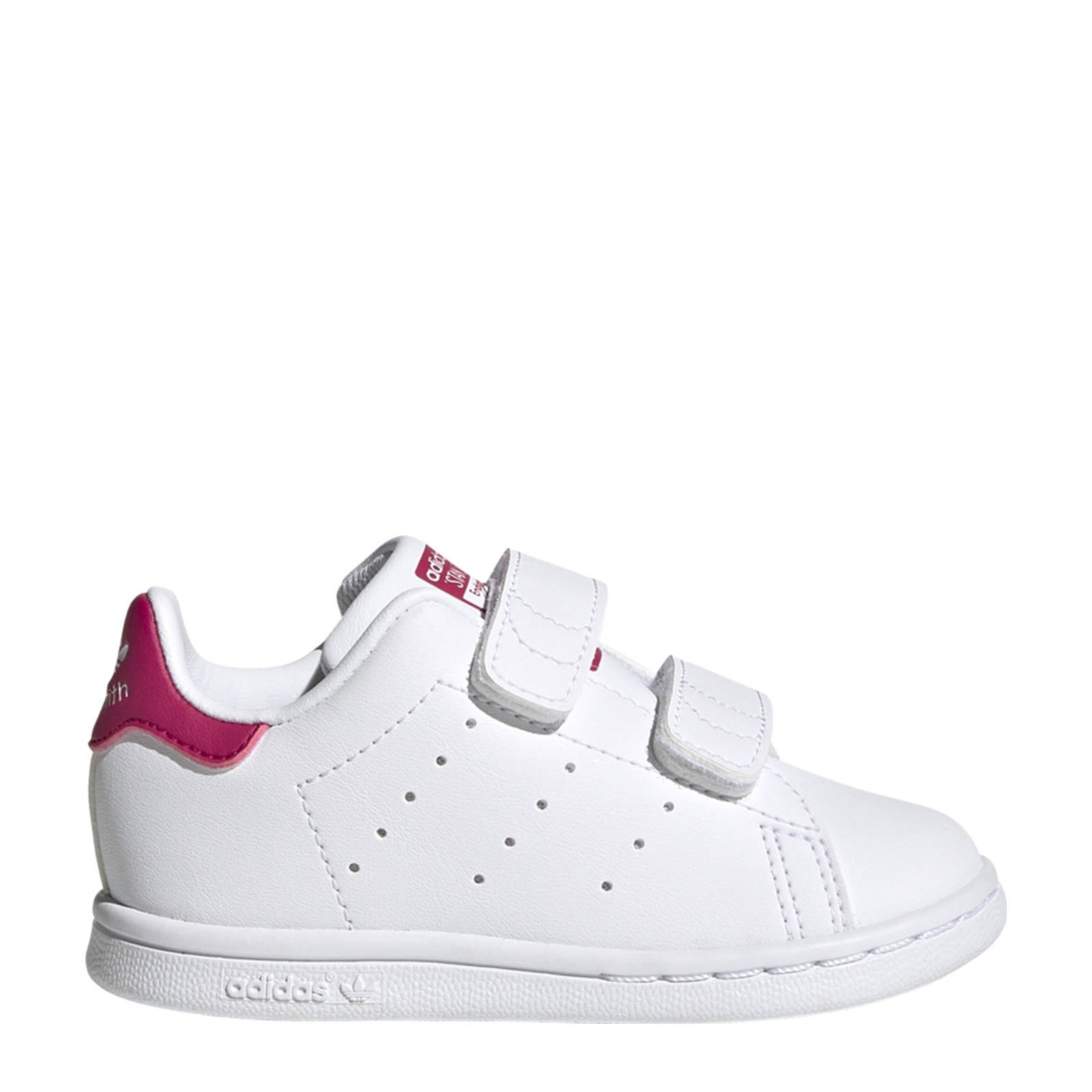 adidas Originals Stan Smith sneakers wit/roze | wehkamp