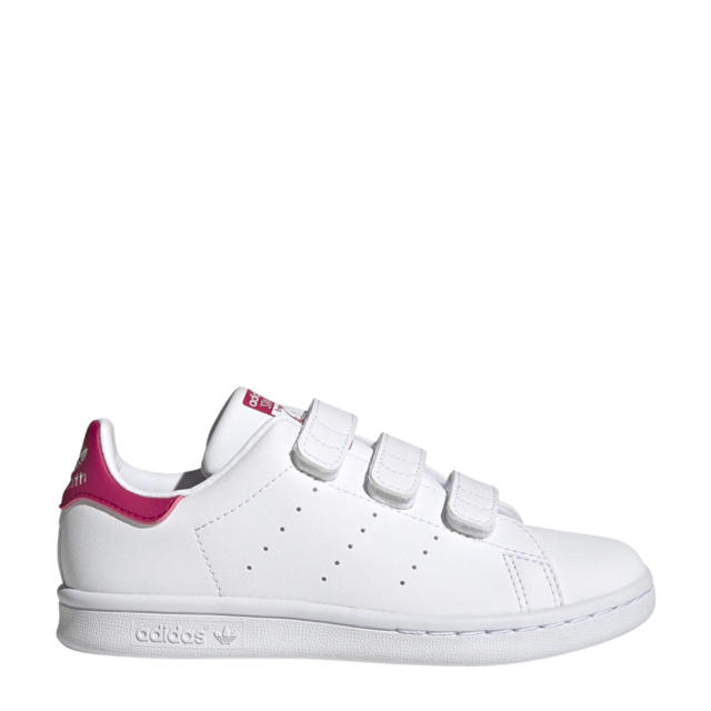 Heer bus koppeling adidas Originals Stan Smith sneakers wit/roze | wehkamp
