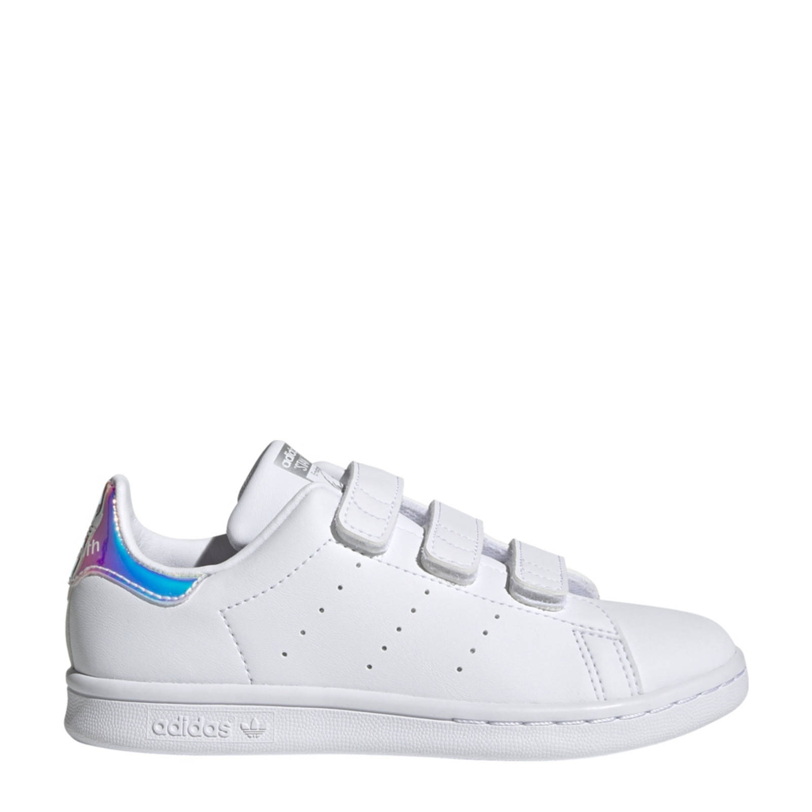 adidas Originals Stan Smith sneakers wit/zilver metallic | wehkamp