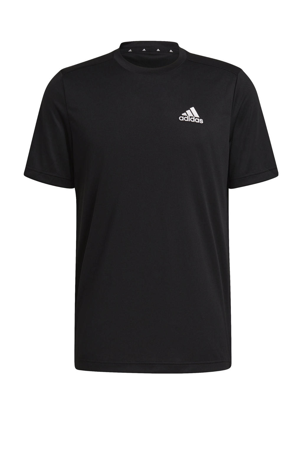 adidas Performance   Designed2Move sport T-shirt zwart/wit