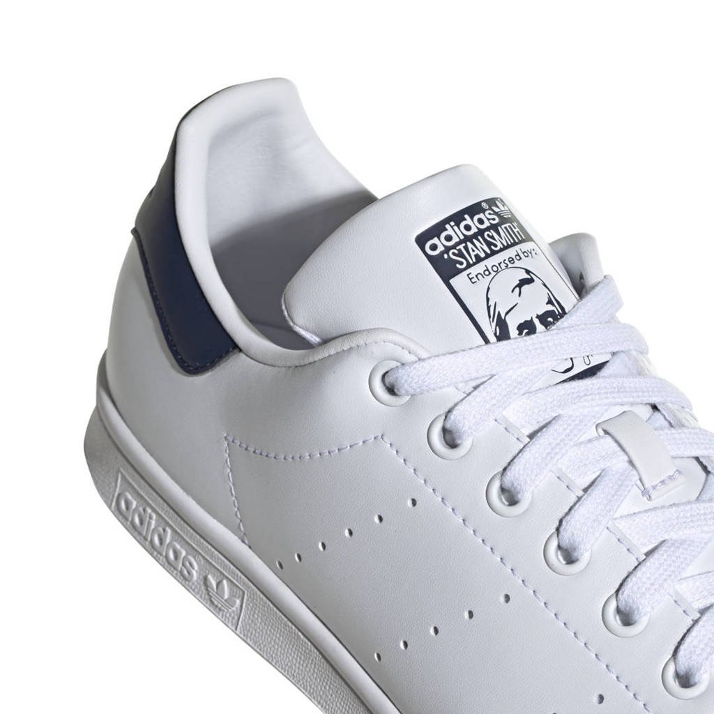 Geheim Overblijvend uitglijden adidas Originals Stan Smith sneakers wit/donkerblauw | wehkamp