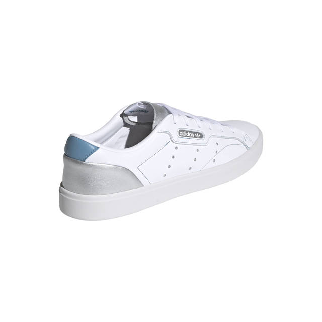 adidas Originals Sleek Vegan Classic Classic High sneakers wit/zilver/blauw | wehkamp