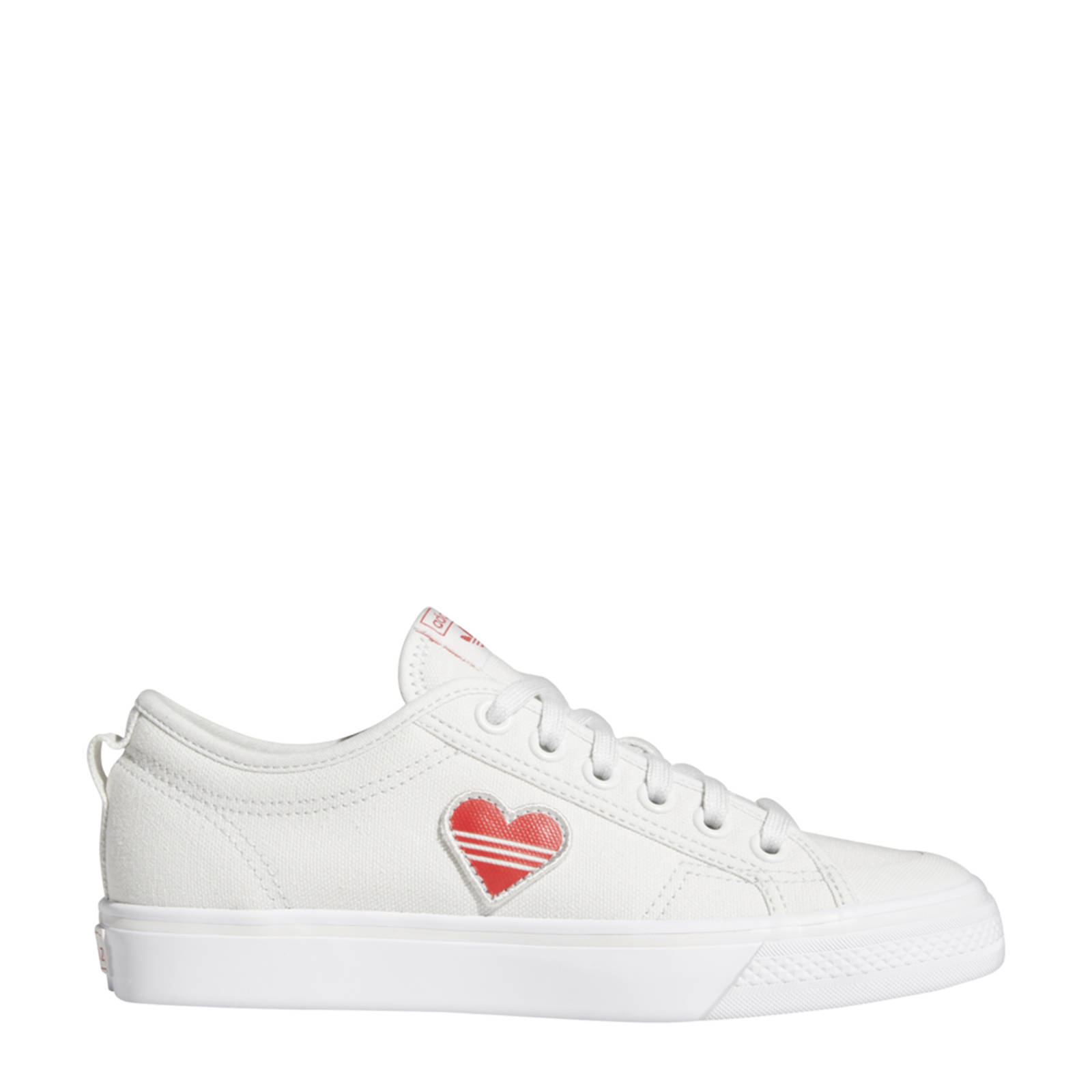 adidas Originals Nizza Trefoil W sneakers wit/rood | wehkamp