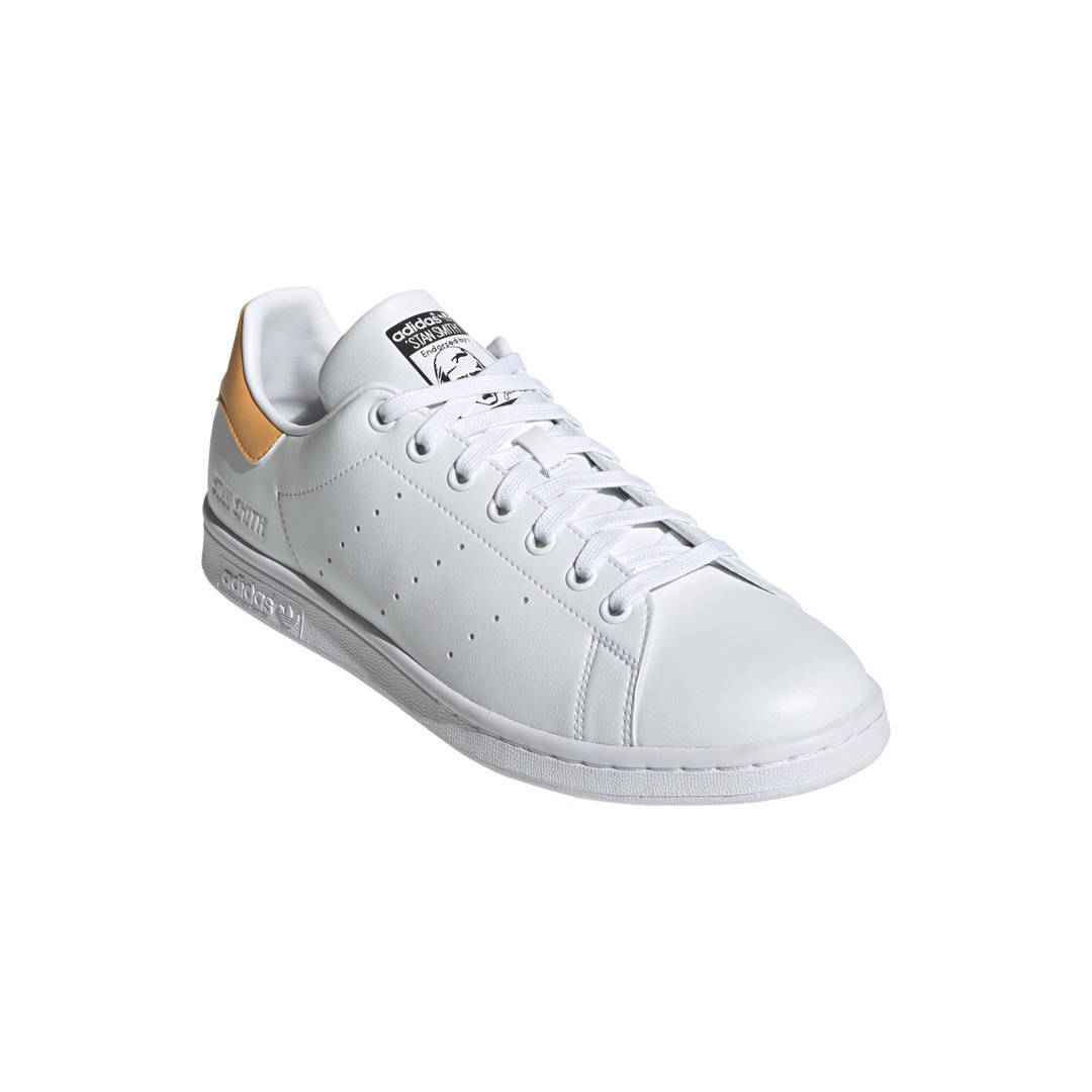 adidas Originals Stan Smith W Wit/Oranje (White/Chalk Coral) Leer -  Sneakers Schoenen - Awesome Shoes