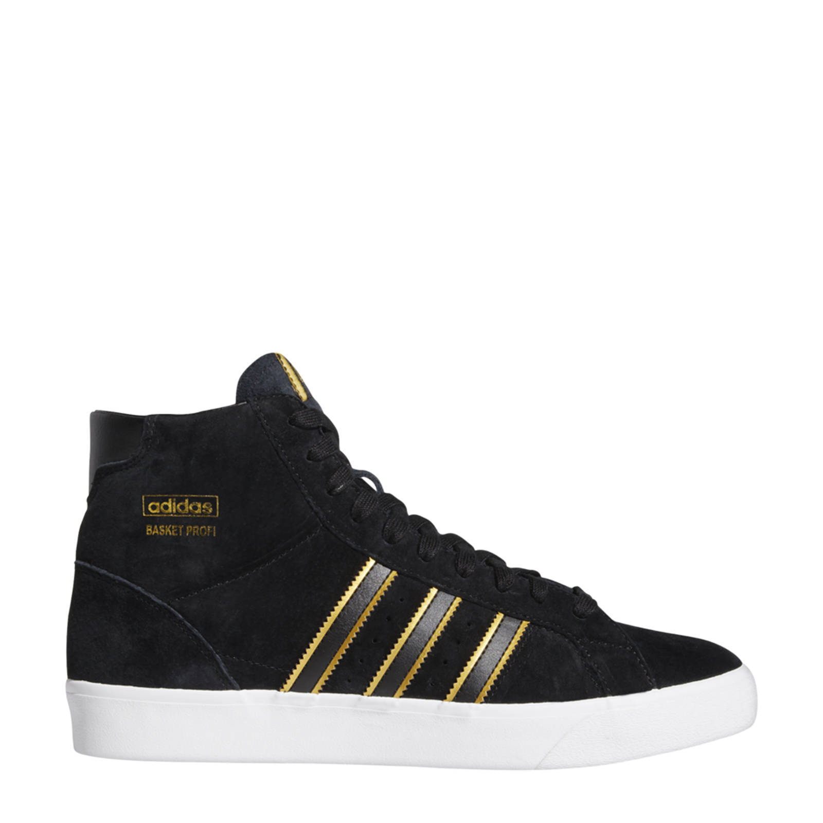 adidas Originals Basket Profi High sneakers zwart/wit/goud | wehkamp