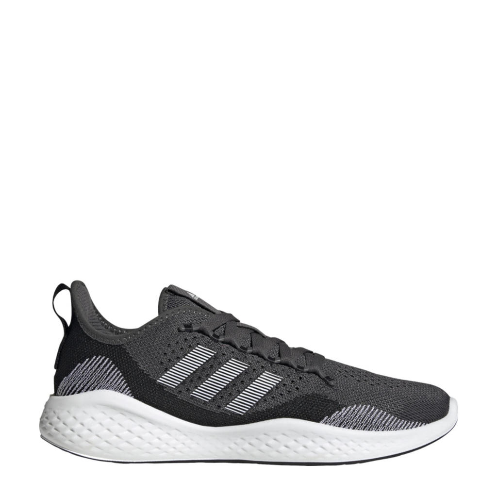 adidas Performance Fluidflow 2.0 hardloopschoenen zwart/wit/grijs