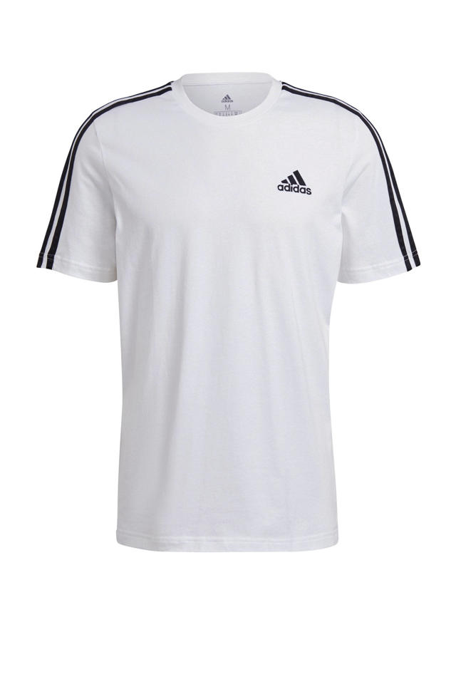 hoek Rang Drastisch adidas Performance sport T-shirt wit/zwart | wehkamp