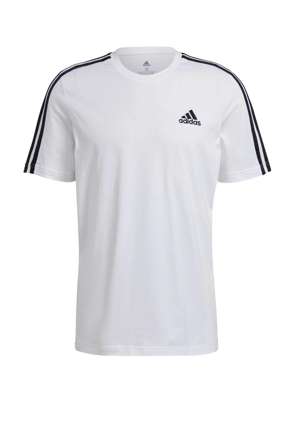 adidas Performance   sport T-shirt wit/zwart