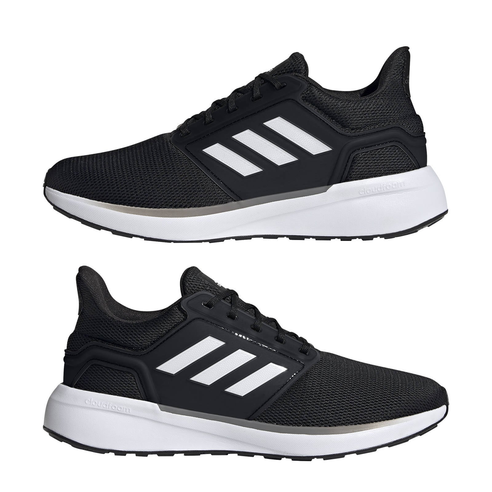 adidas Performance EQ 19 hardloopschoenen zwart/wit | wehkamp