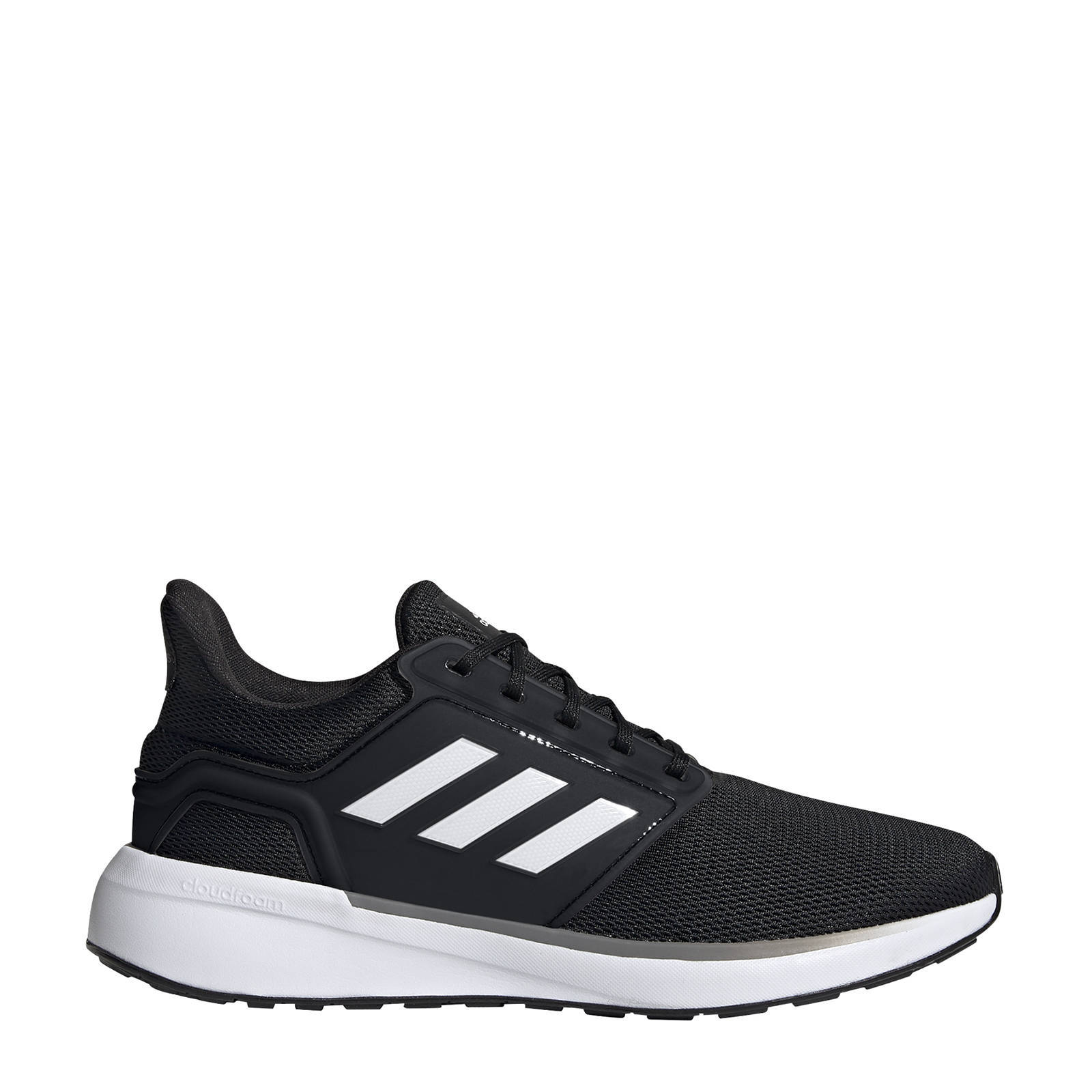 adidas Performance EQ 19 hardloopschoenen zwart/wit | wehkamp