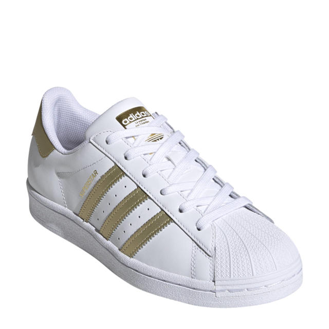 adidas Originals Superstar sneakers wit/goud |