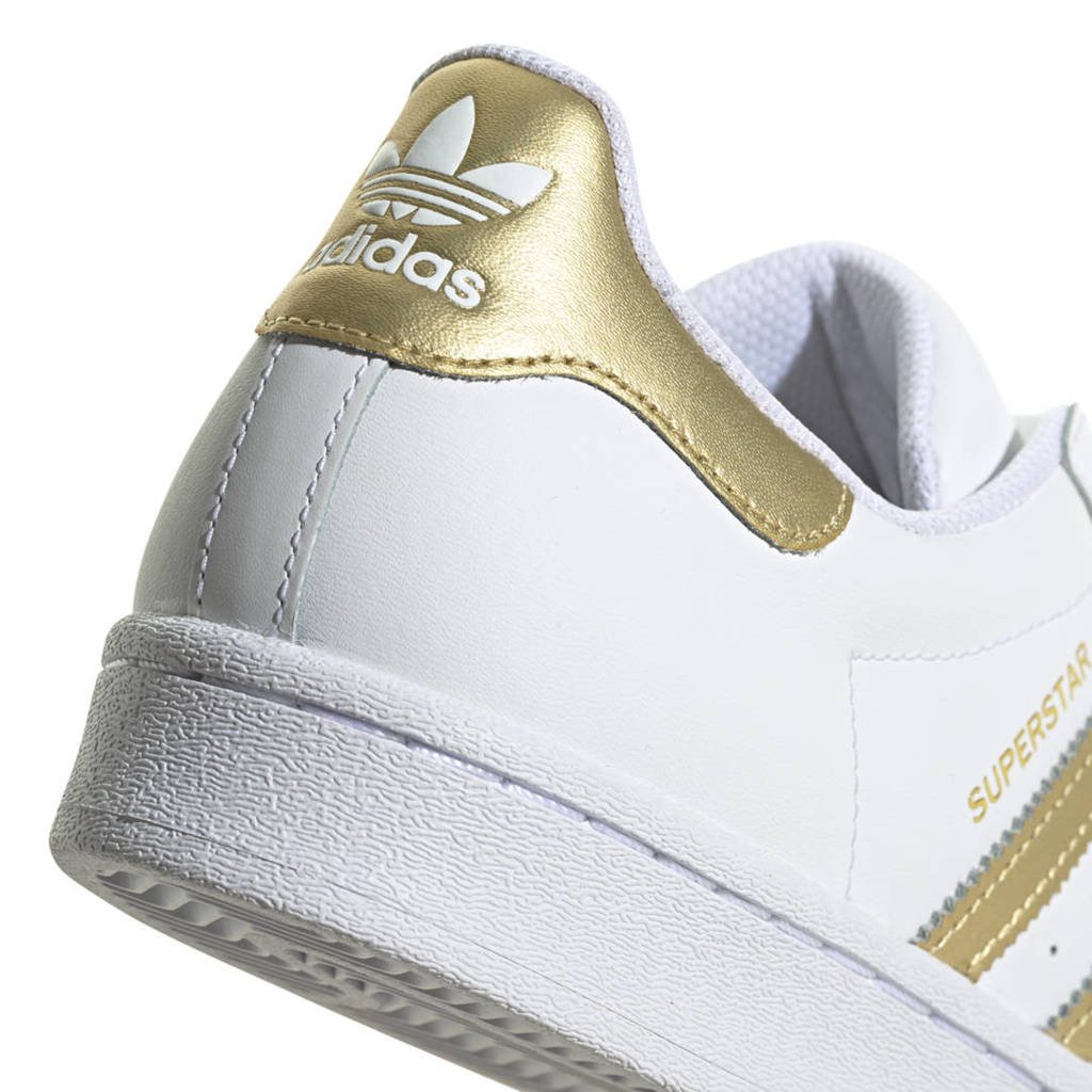 lever Site lijn onregelmatig adidas Originals Superstar sneakers wit/goud | wehkamp