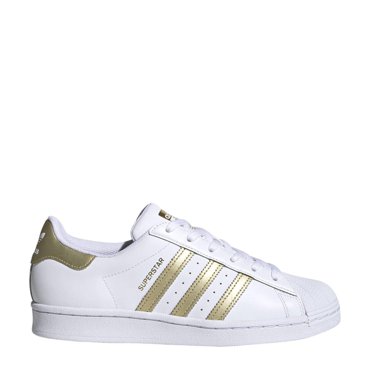 tij deugd Uitpakken adidas Originals Superstar sneakers wit/goud | wehkamp