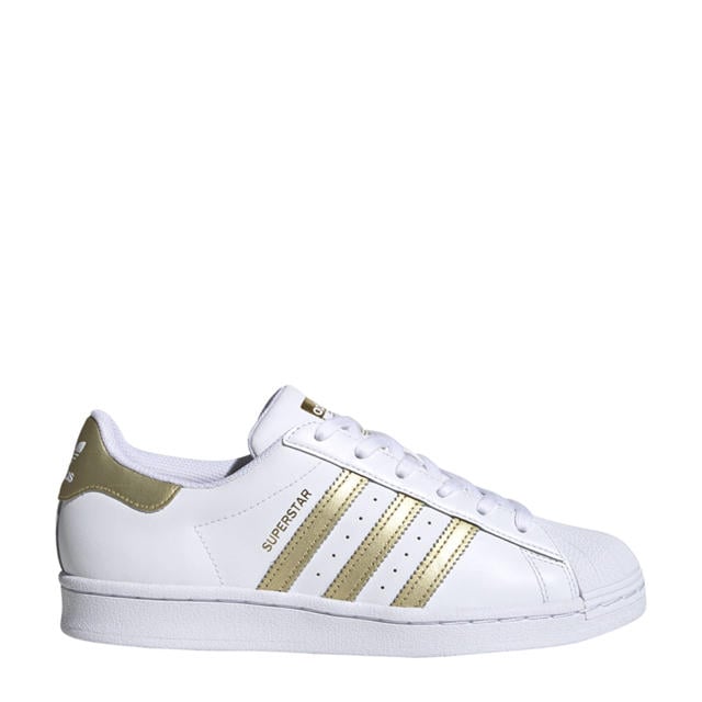optocht Sluimeren Verdeel adidas Originals Superstar sneakers wit/goud | wehkamp