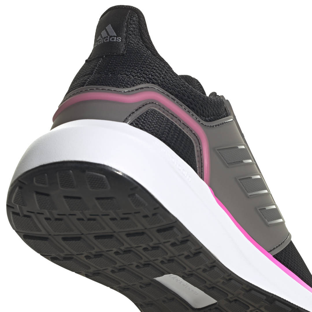 adidas Performance EQ 19 hardloopschoenen zwart/grijs/roze | wehkamp