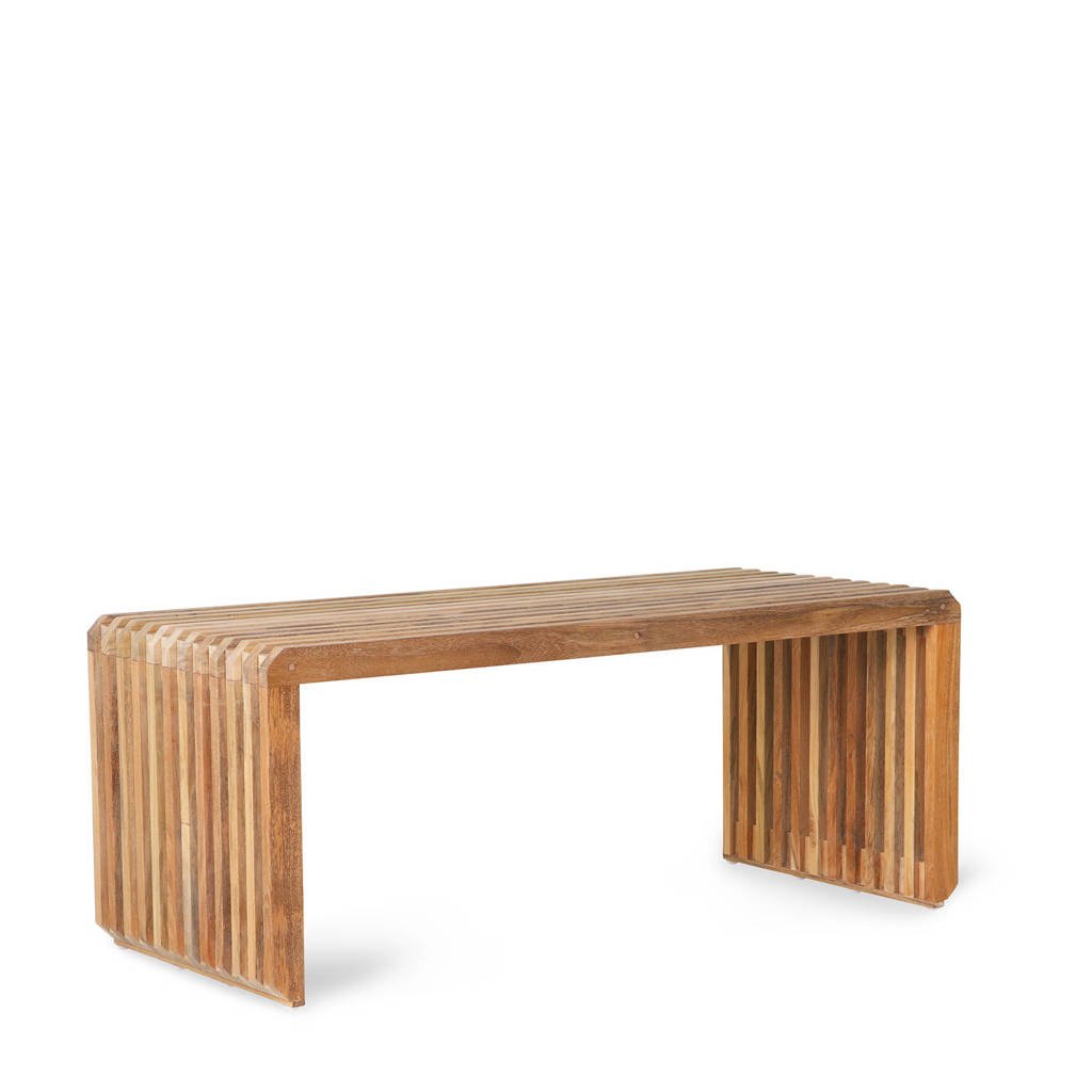 HKliving Slatted Bankje - Stijlvol Interieur 96cm
