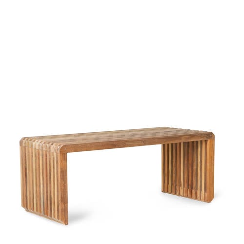 HKLIVING bankje Slatted afbeelding